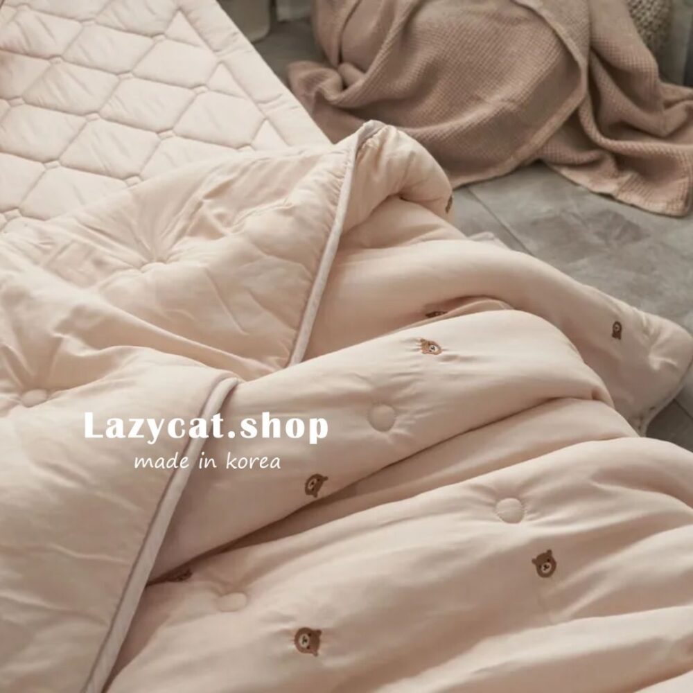 LINE_NOTE_260326_36 (預購)【韓國四季被】正韓🇰🇷刺繡熊頭 薄款四季被🐻#熱賣款