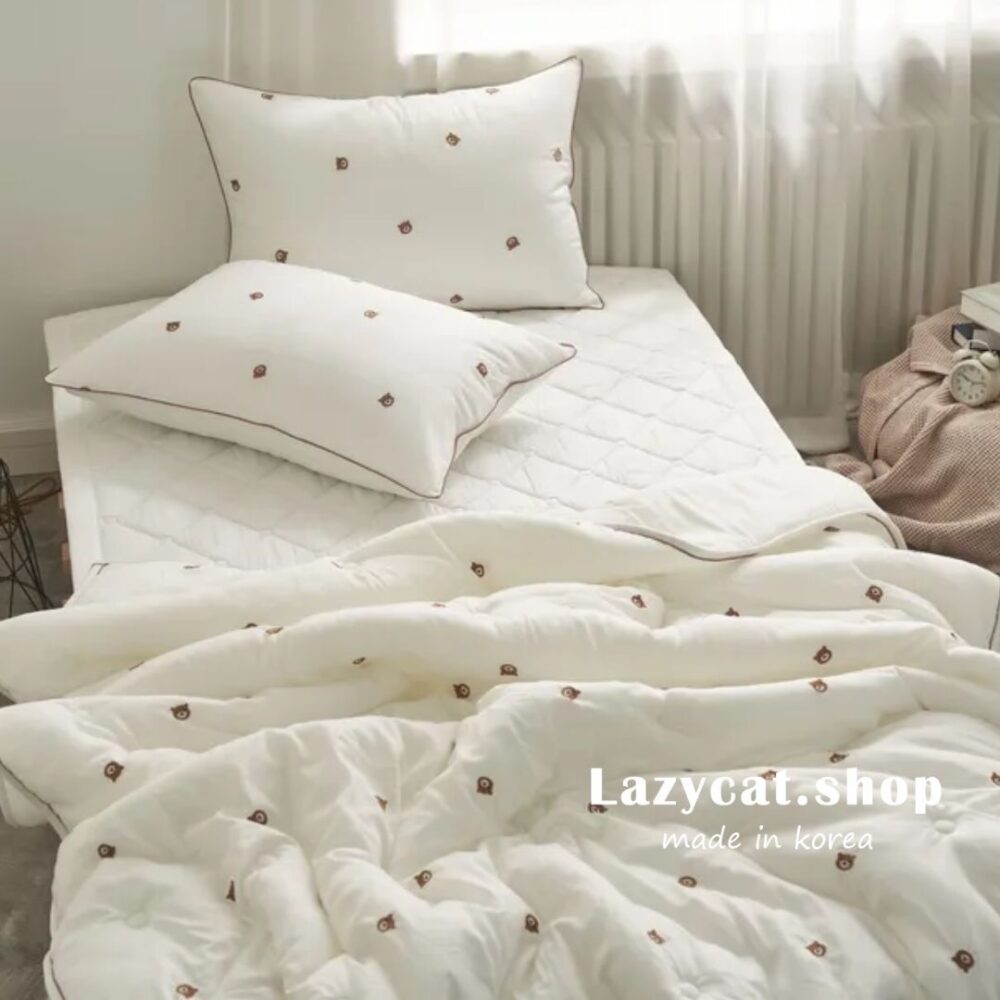 LINE_NOTE_260326_37 (預購)【韓國四季被】正韓🇰🇷刺繡熊頭 薄款四季被🐻#熱賣款