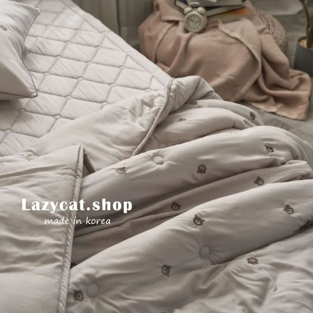 LINE_NOTE_260326_38 (預購)【韓國四季被】正韓🇰🇷刺繡熊頭 薄款四季被🐻#熱賣款