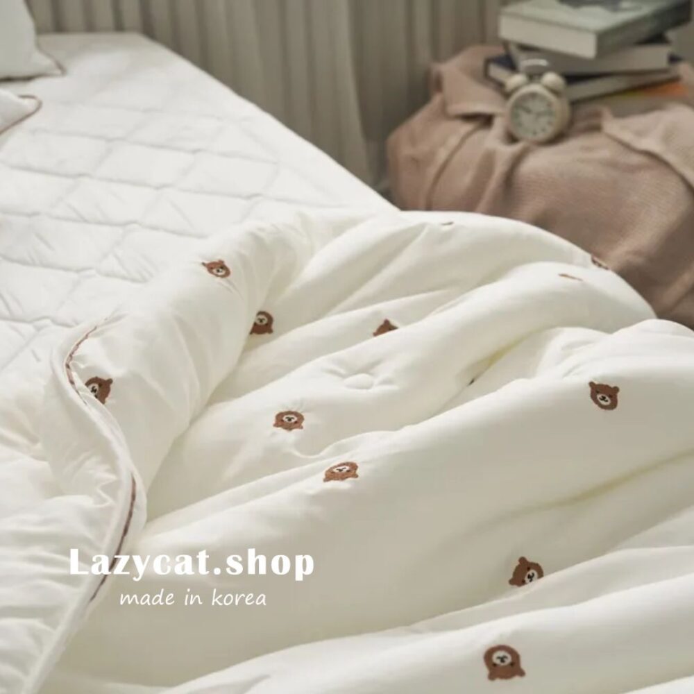 LINE_NOTE_260326_39 (預購)【韓國四季被】正韓🇰🇷刺繡熊頭 薄款四季被🐻#熱賣款