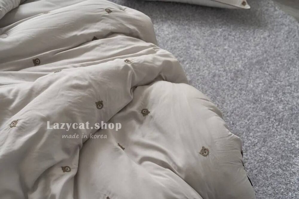 LINE_NOTE_260326_41 (預購)【韓國四季被】正韓🇰🇷刺繡熊頭 厚款四季被🐻#熱賣款