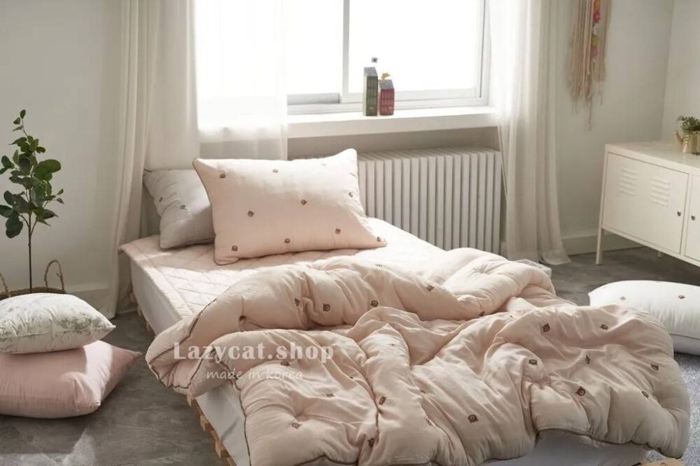 LINE_NOTE_260326_43 (預購)【韓國四季被】正韓🇰🇷刺繡熊頭 厚款四季被🐻#熱賣款