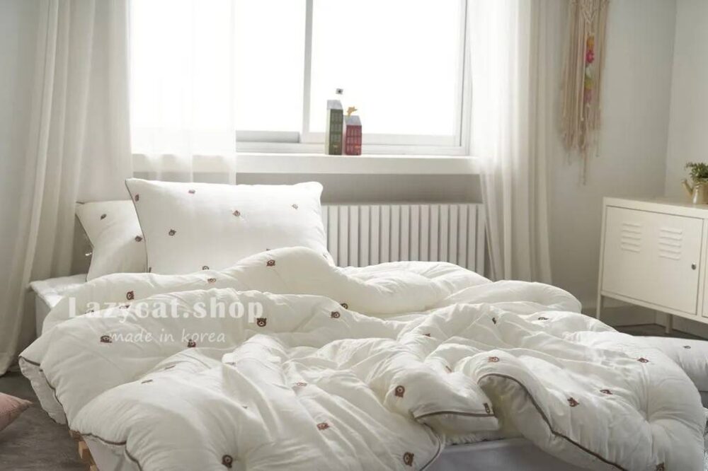 LINE_NOTE_260326_45 (預購)【韓國四季被】正韓🇰🇷刺繡熊頭 厚款四季被🐻#熱賣款