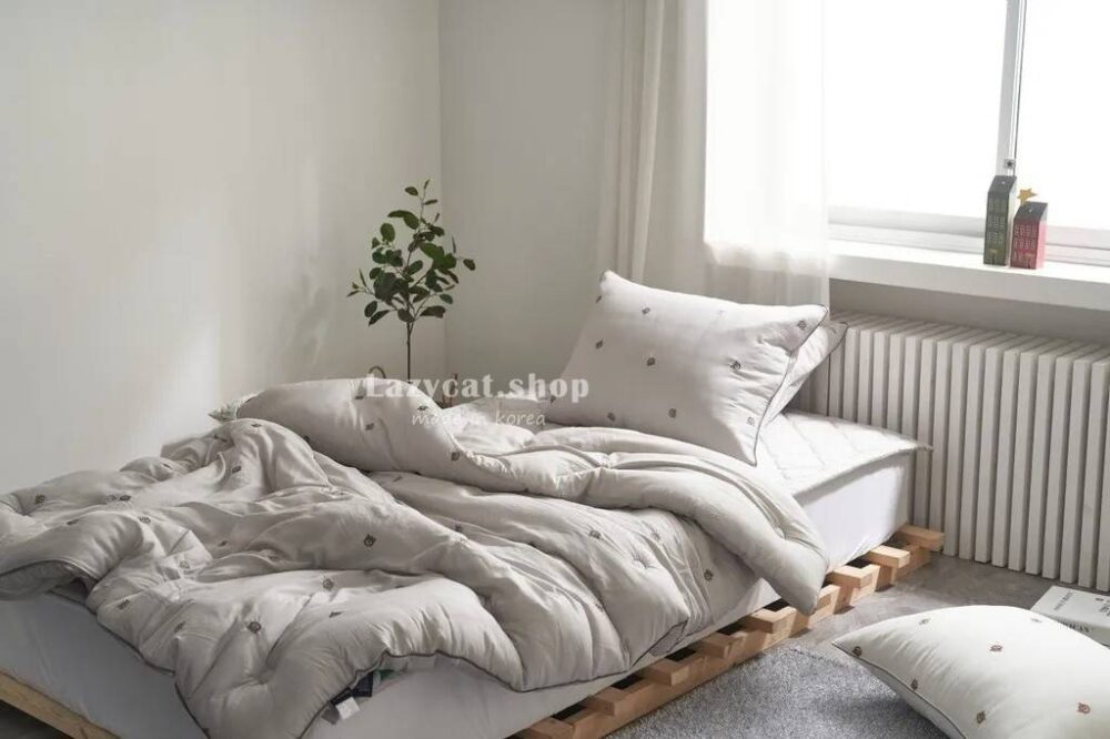 (預購)【韓國四季被】正韓🇰🇷刺繡熊頭 厚款四季被🐻#熱賣款