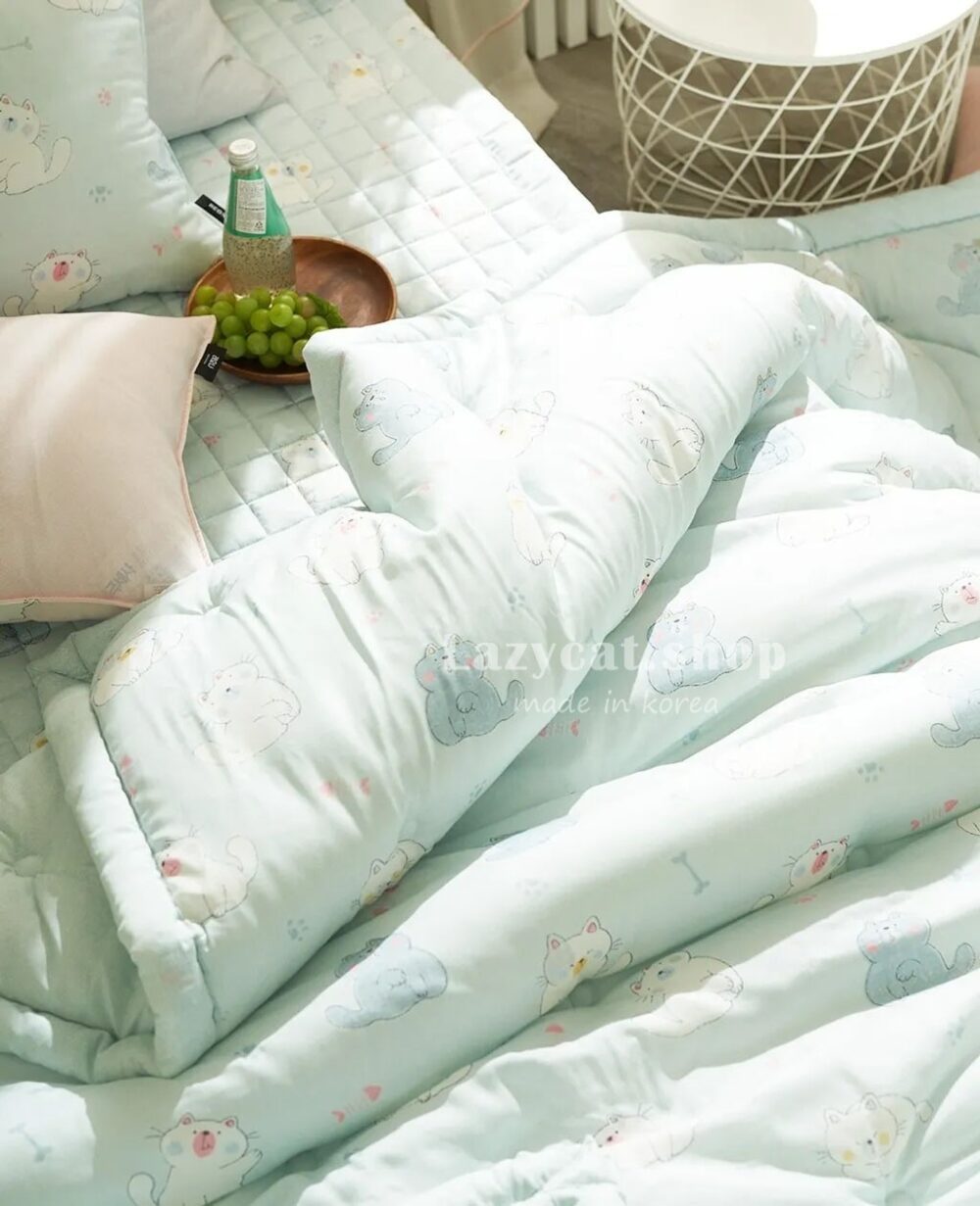 LINE_NOTE_260326_56 (預購)【韓國四季被】正韓🇰🇷超可愛小胖貓 薄款四季被