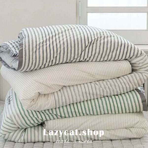 (預購)【韓國四季被】正韓🇰🇷韓系文青條紋 厚款四季被