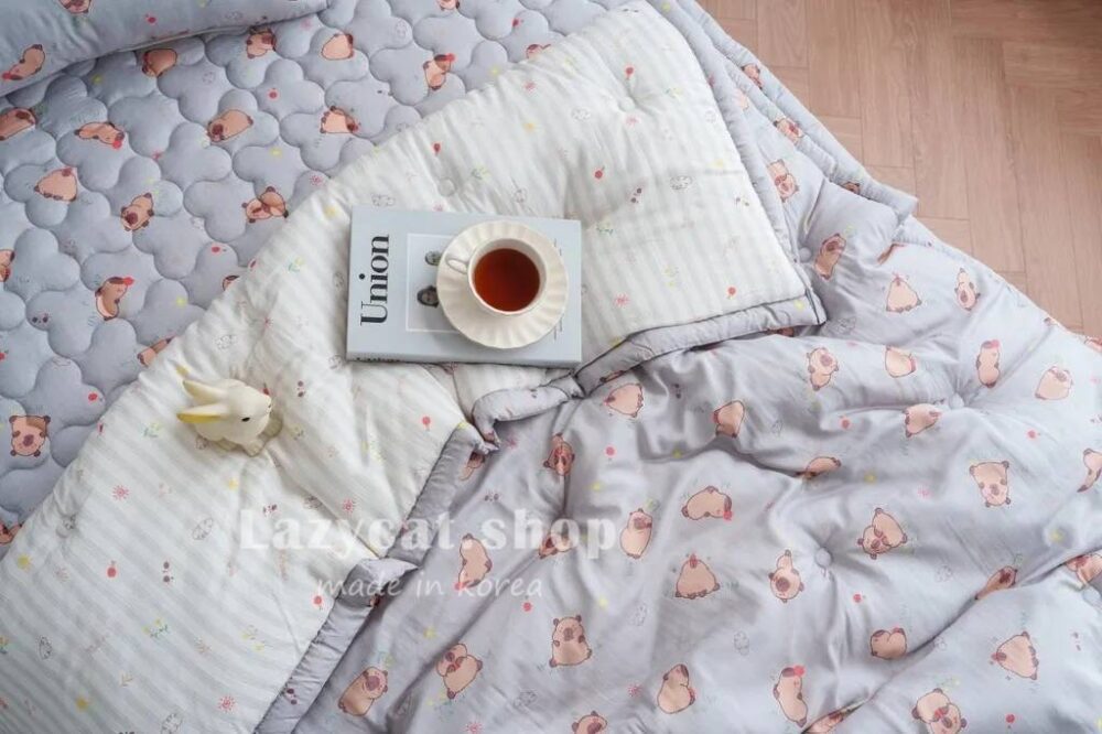 1718188_0 (預購)【韓國四季被】正韓🇰🇷卡皮巴拉🍊薄款四季被
