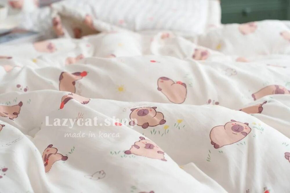 1718189_0 (預購)【韓國四季被】正韓🇰🇷卡皮巴拉🍊薄款四季被