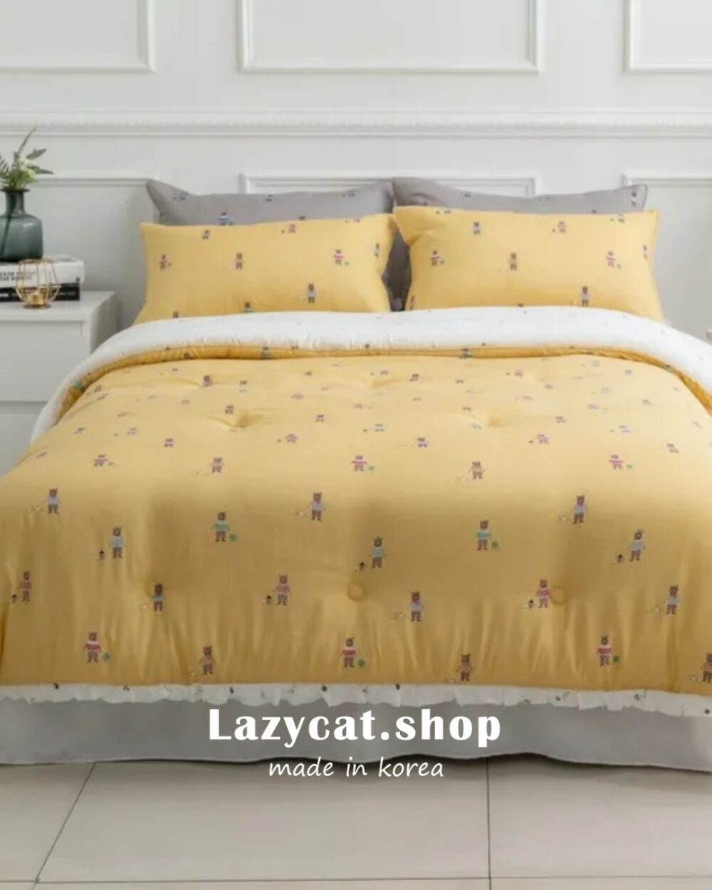 1838 (12) (預購)【韓國四季被】正韓🇰🇷眼鏡熊熊 薄款/厚款四季被🐻