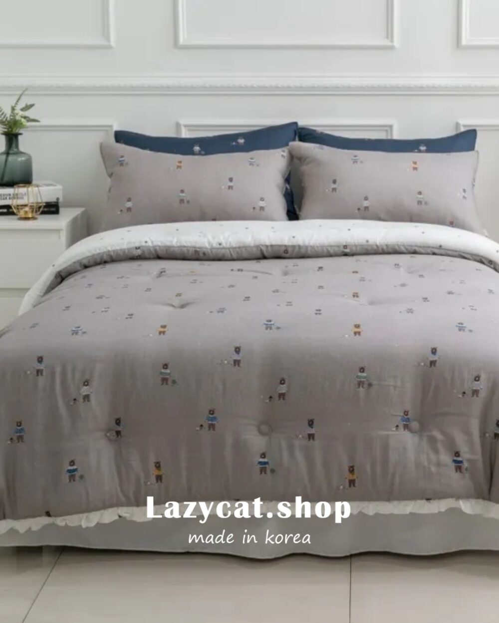 1838 (14) (預購)【韓國四季被】正韓🇰🇷眼鏡熊熊 薄款/厚款四季被🐻