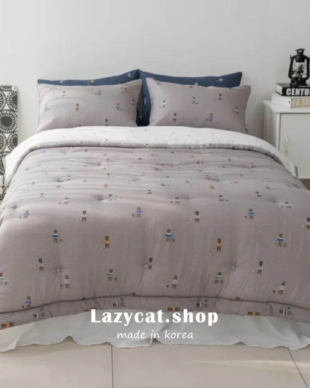 1838 (2) (預購)【韓國四季被】正韓🇰🇷眼鏡熊熊 薄款/厚款四季被🐻