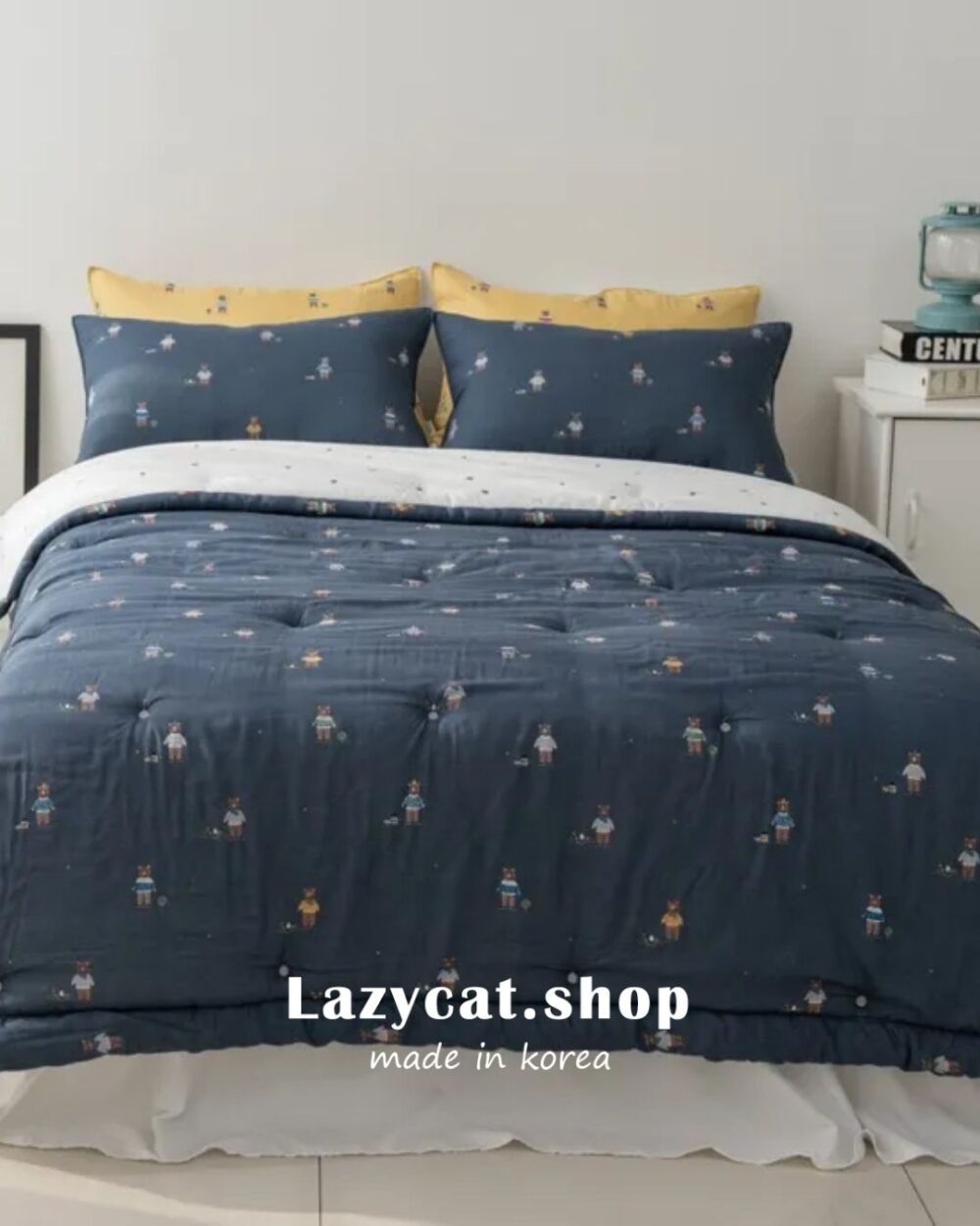 1838 (3) (預購)【韓國四季被】正韓🇰🇷眼鏡熊熊 薄款/厚款四季被🐻