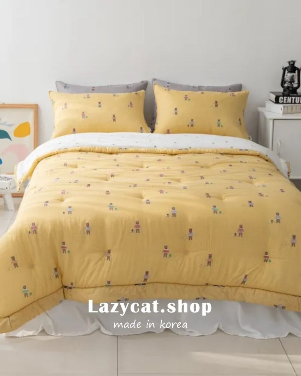 1838 (5) (預購)【韓國四季被】正韓🇰🇷眼鏡熊熊 薄款/厚款四季被🐻