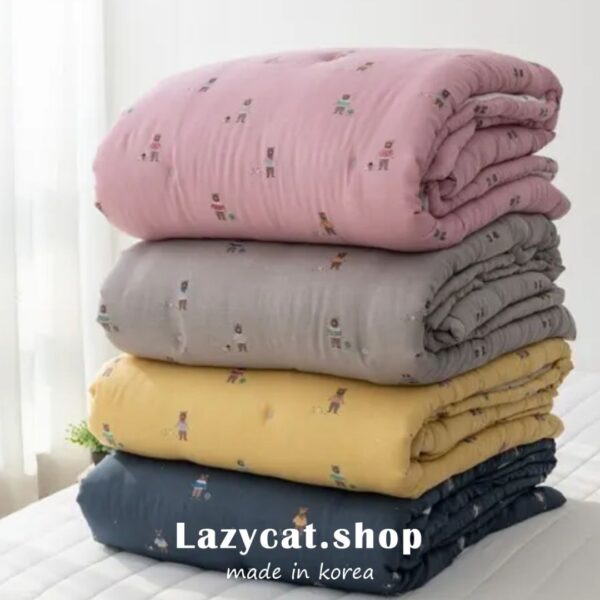 1838 (6) (預購)【韓國四季被】正韓🇰🇷眼鏡熊熊 薄款/厚款四季被🐻
