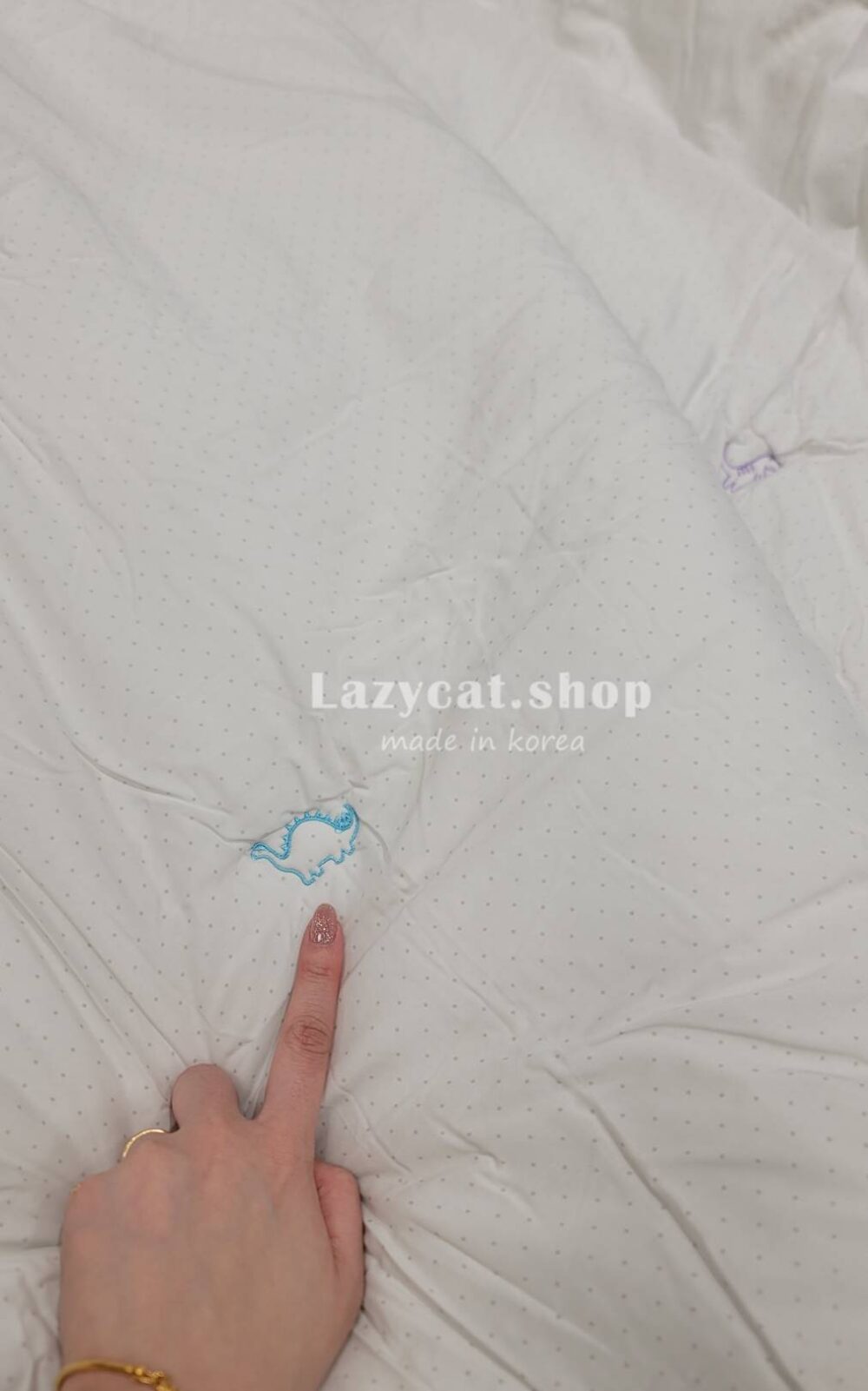 1973101_0 (預購)【韓國四季被】正韓🇰🇷彩色刺繡小恐龍🦕薄款四季被