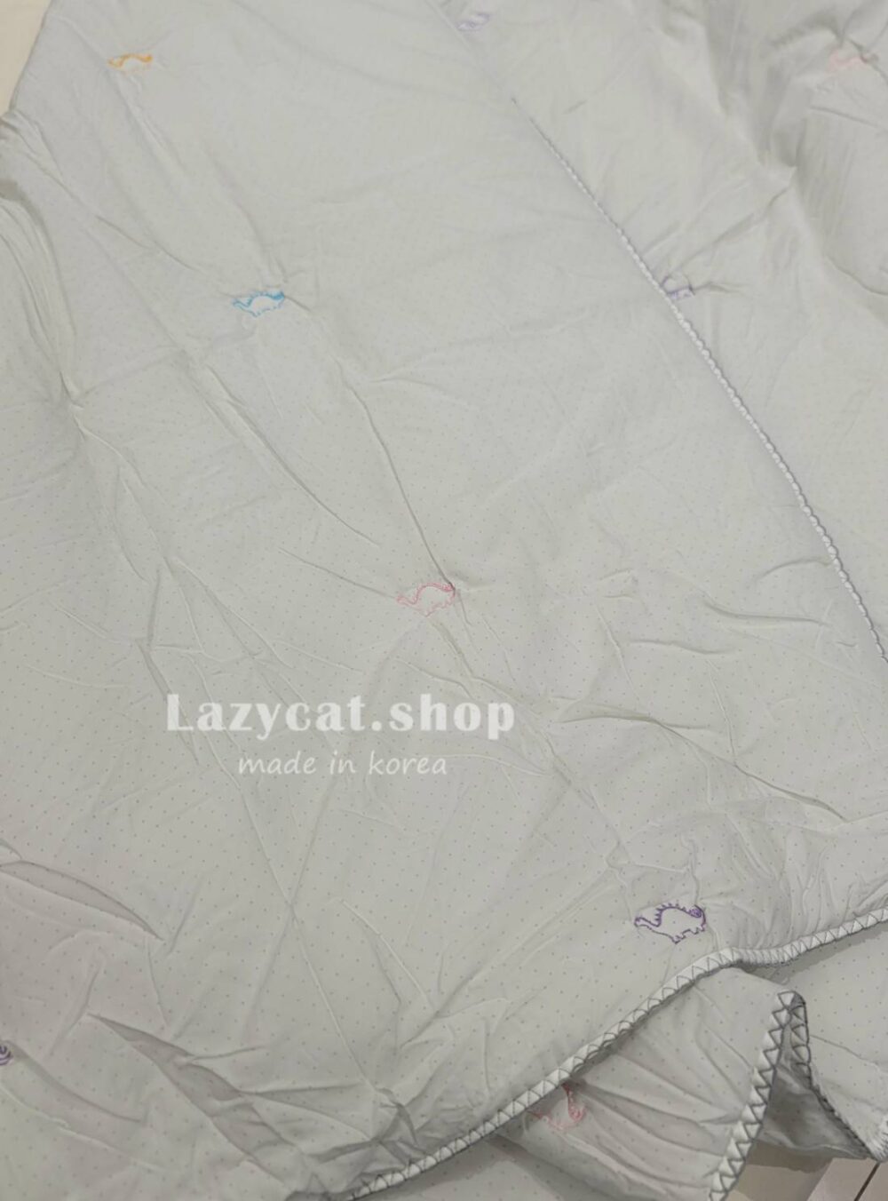 1973104_0 (預購)【韓國四季被】正韓🇰🇷彩色刺繡小恐龍🦕薄款四季被