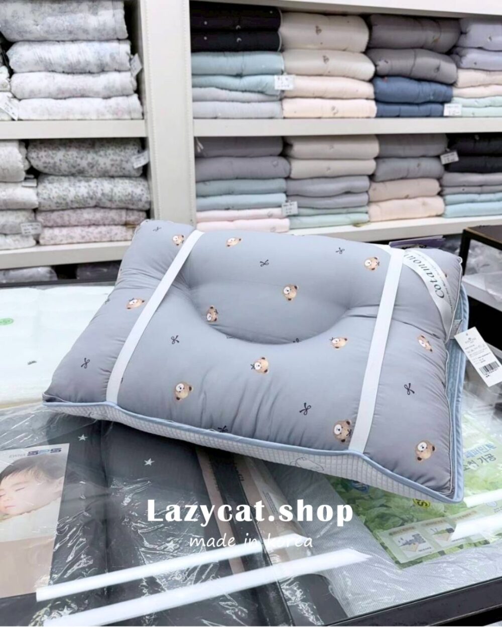 25 (預購)【韓國床墊】正韓🇰🇷涼感格紋小貓 涼感降溫床墊🧊