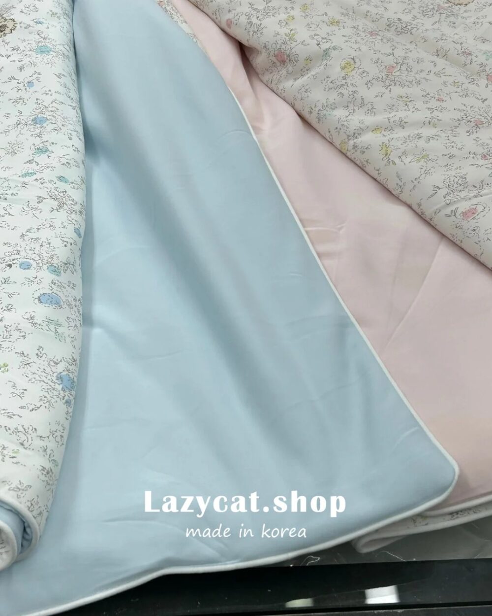 26SS0420-1 (1) (預購)【韓國涼被】韓國OEM🇰🇷泰迪熊碎花 -7度涼被