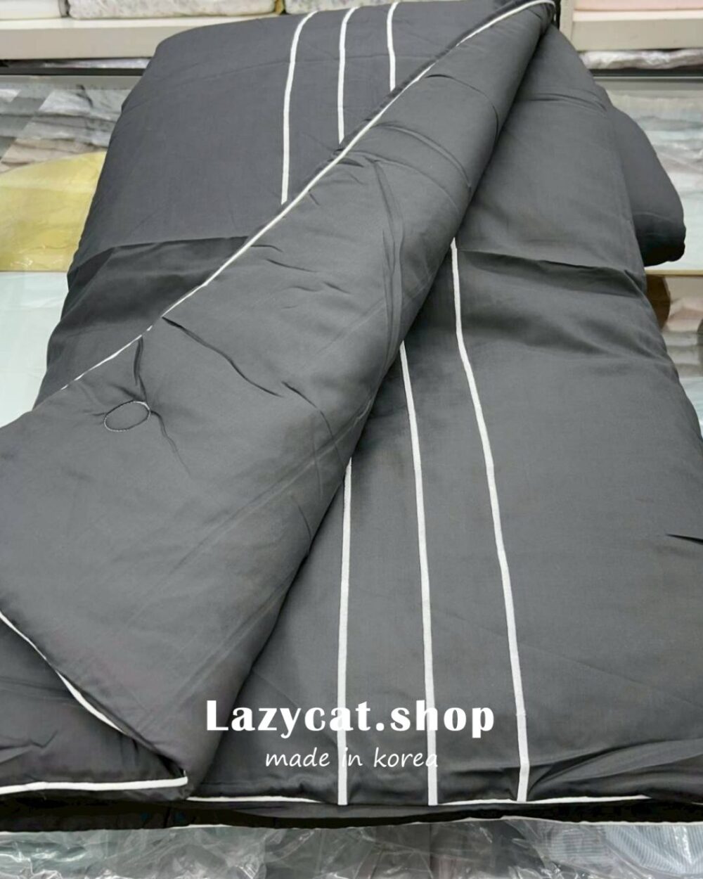 30 (預購)【韓國涼被】正韓🇰🇷質感線條🧊雙材質涼被