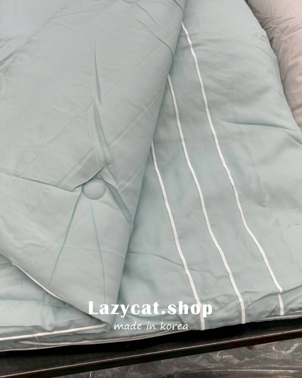 31 (預購)【韓國涼被】正韓🇰🇷質感線條🧊雙材質涼被