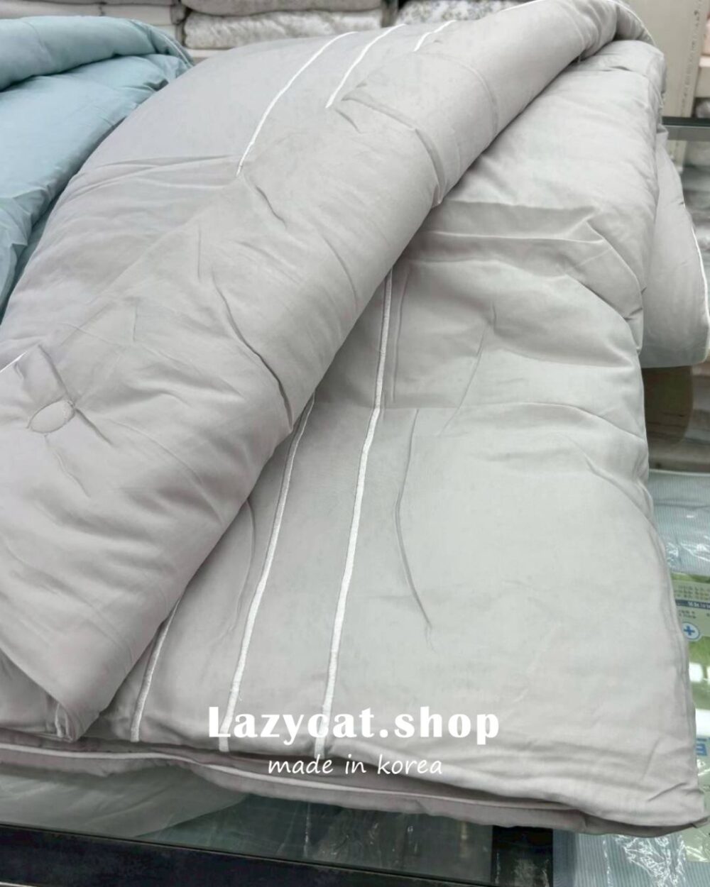 32 (預購)【韓國涼被】正韓🇰🇷質感線條🧊雙材質涼被