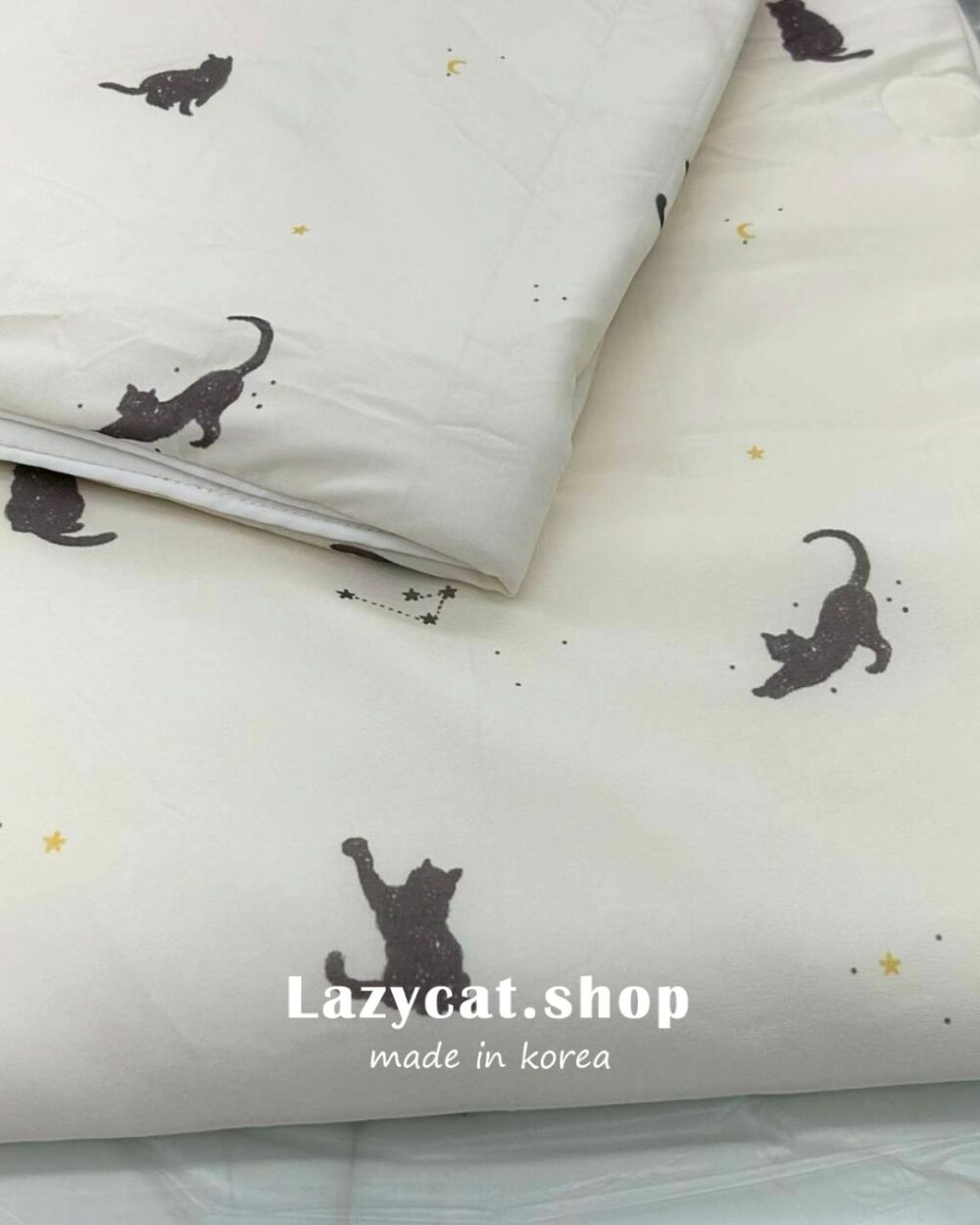 36 (預購)【韓國涼被】韓國OEM🇰🇷星星小黃狗/星星小黑貓 -7度涼被