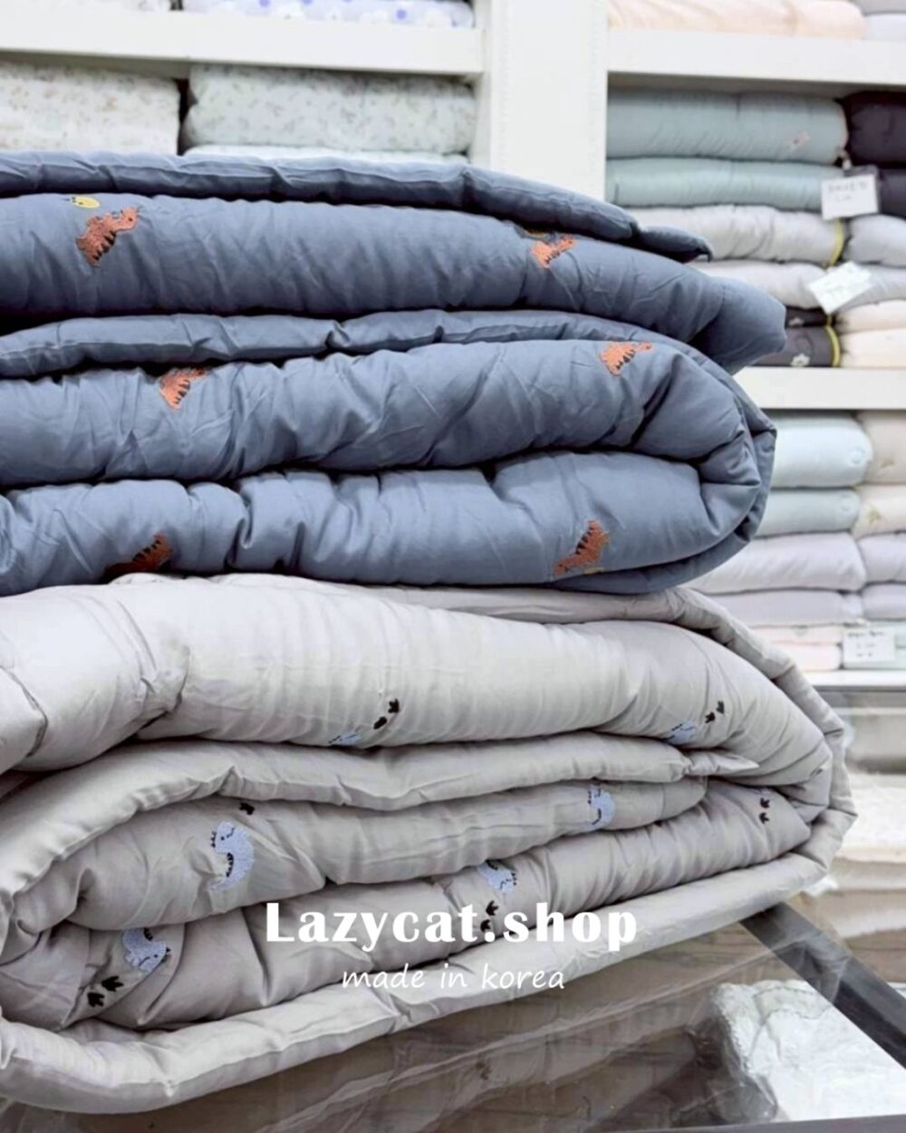 39 (預購)【韓國四季被】正韓🇰🇷刺繡侏儸紀恐龍🦖薄款/厚款四季被