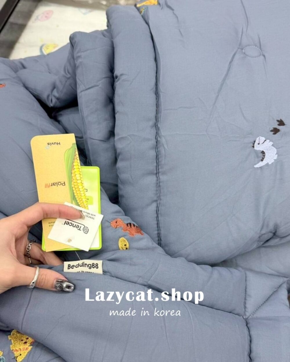 40 (預購)【韓國四季被】正韓🇰🇷刺繡侏儸紀恐龍🦖薄款/厚款四季被