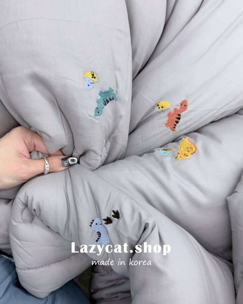 43 (預購)【韓國四季被】正韓🇰🇷刺繡侏儸紀恐龍🦖薄款/厚款四季被