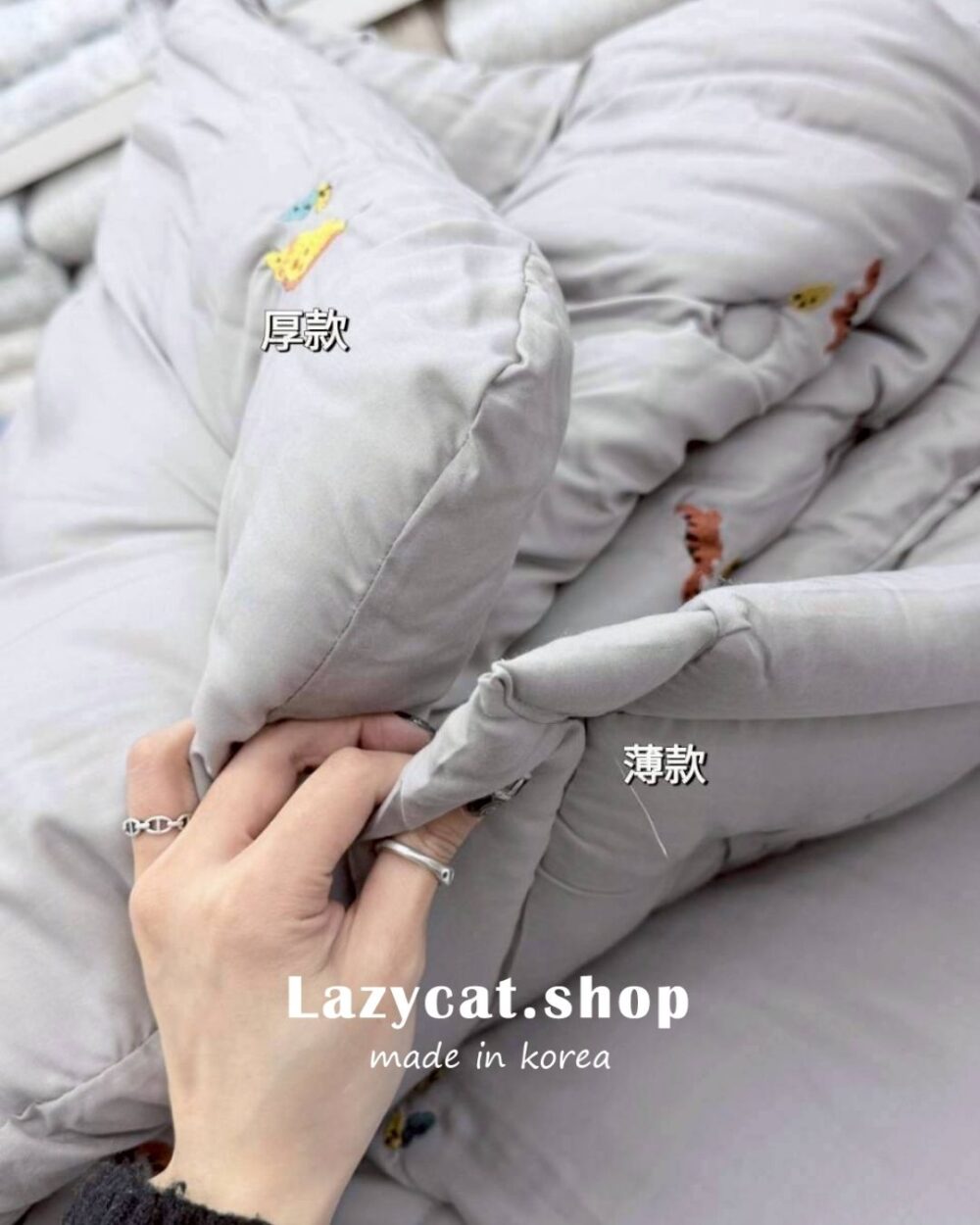 44 (預購)【韓國四季被】正韓🇰🇷刺繡侏儸紀恐龍🦖薄款/厚款四季被