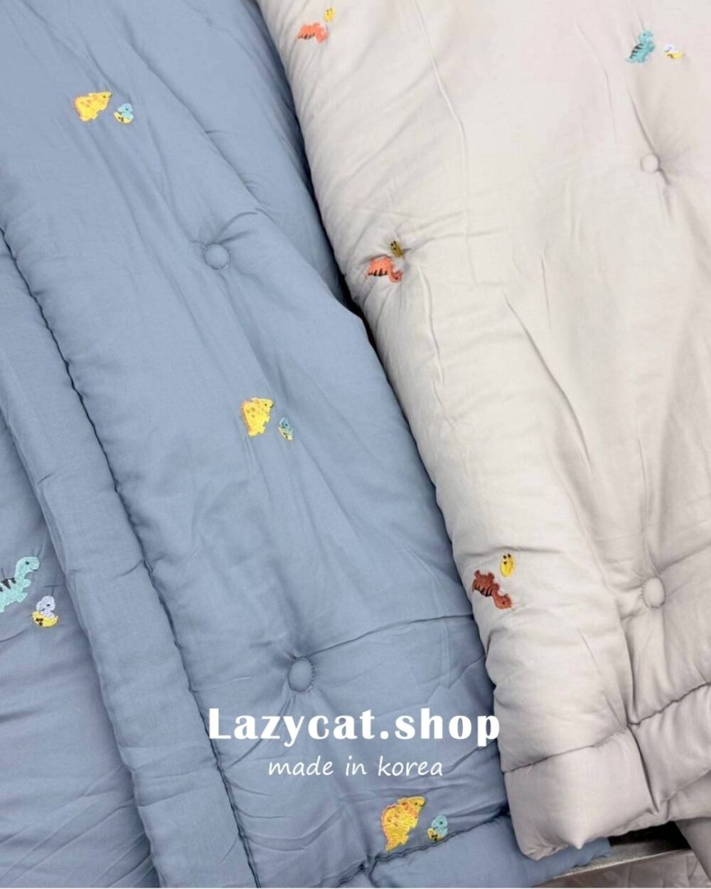 45 (預購)【韓國四季被】正韓🇰🇷刺繡侏儸紀恐龍🦖薄款/厚款四季被