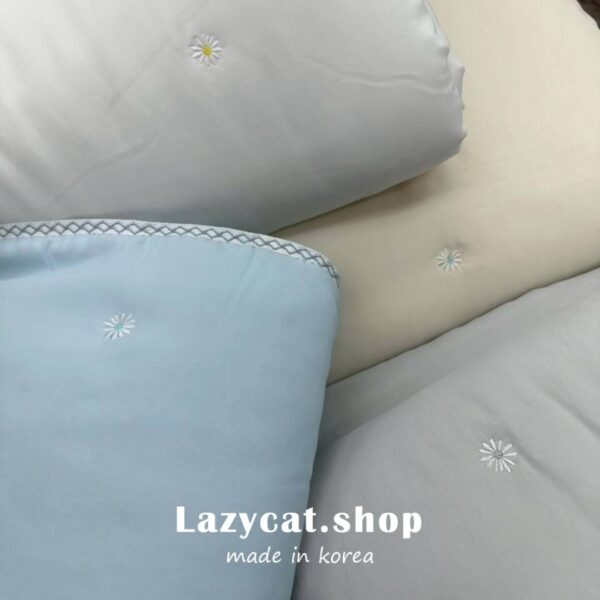 LINE_NOTE_260417_11 (預購)【韓國涼被】正韓🇰🇷涼感刺繡小雛菊🧊天絲涼被