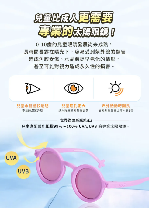 i_g52822_u_33176060_57816164 【獨家開團】美國選品🇺🇸KiGO Nature 抗UV高彈力偏光兒童太陽眼鏡(0-3Y/3-6Y)
