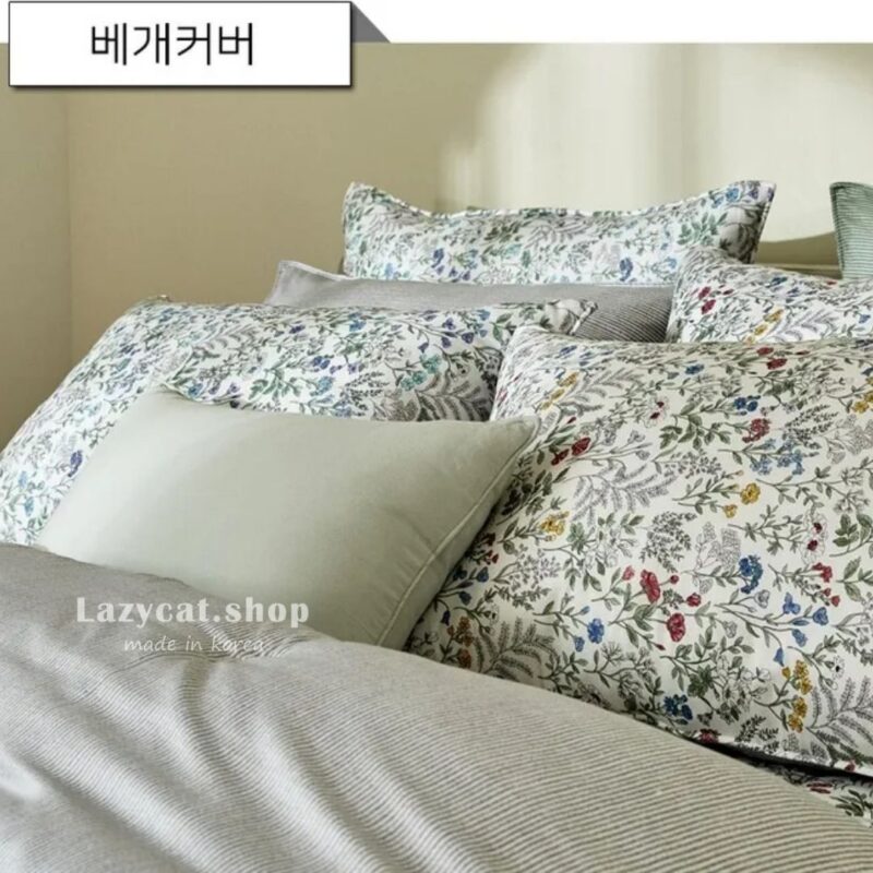 (預購)【韓國四季被】正韓🇰🇷滿版花草條紋 薄款四季被