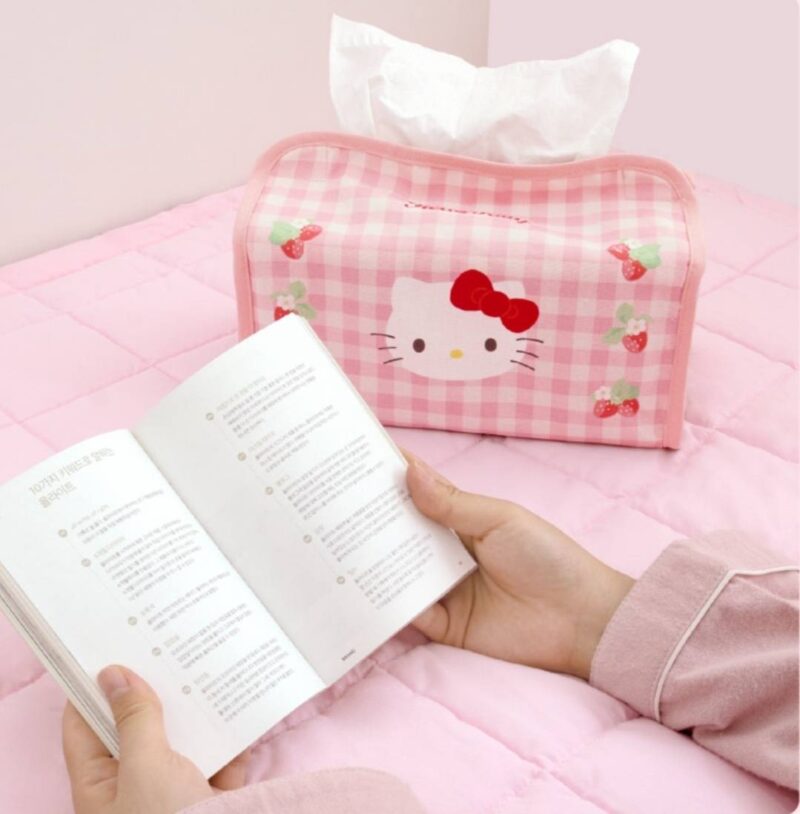(預購)【韓國限定】Hello Kitty聯名寢具第2彈-Kitty面紙套