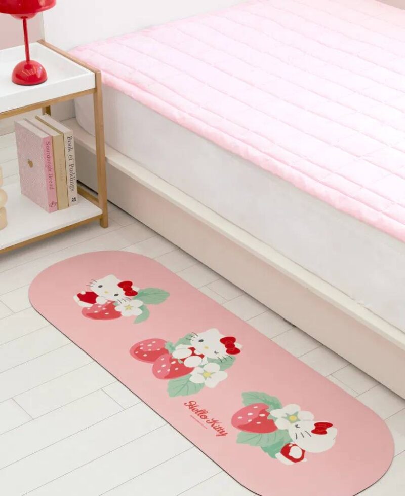 (預購)【韓國限定】Hello Kitty聯名寢具第2彈-Kitty可水洗柔軟矽藻土地墊